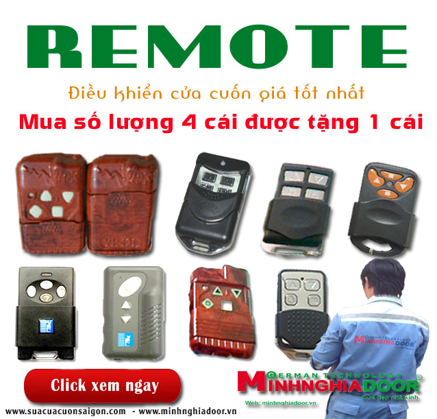 Làm remote cửa cuốn quận 3