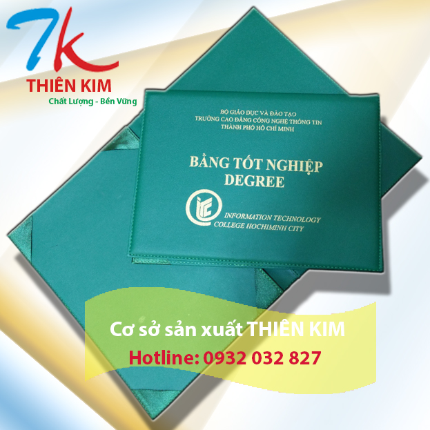 Nhà sản xuất bìa kẹp chứng chỉ, kẹp bằng đại học, sản xuất bìa đựng bằng tốt nghiệp