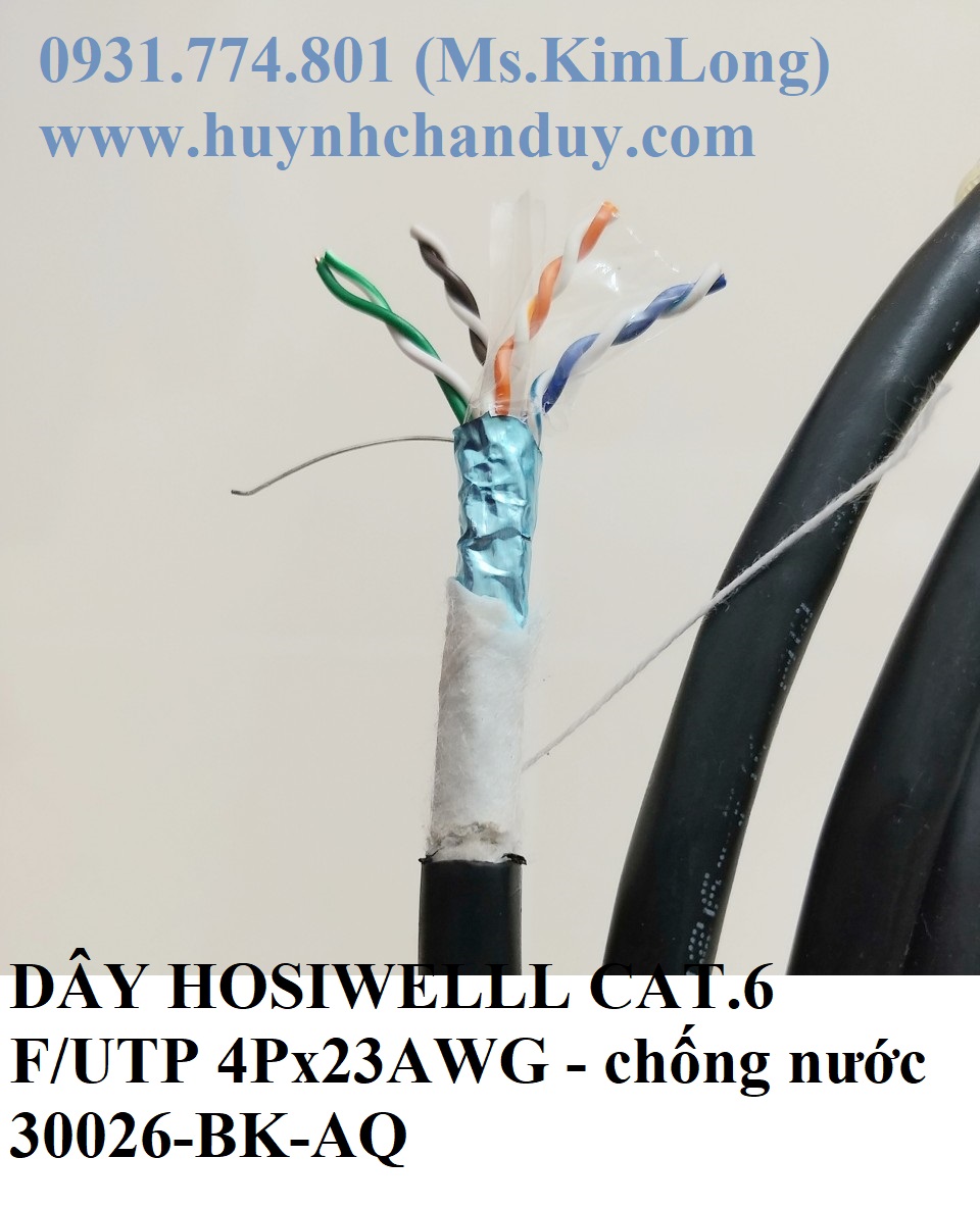 Cáp mạng chống nhiễu chống nước Hosiwell Cat.6 F/UTP