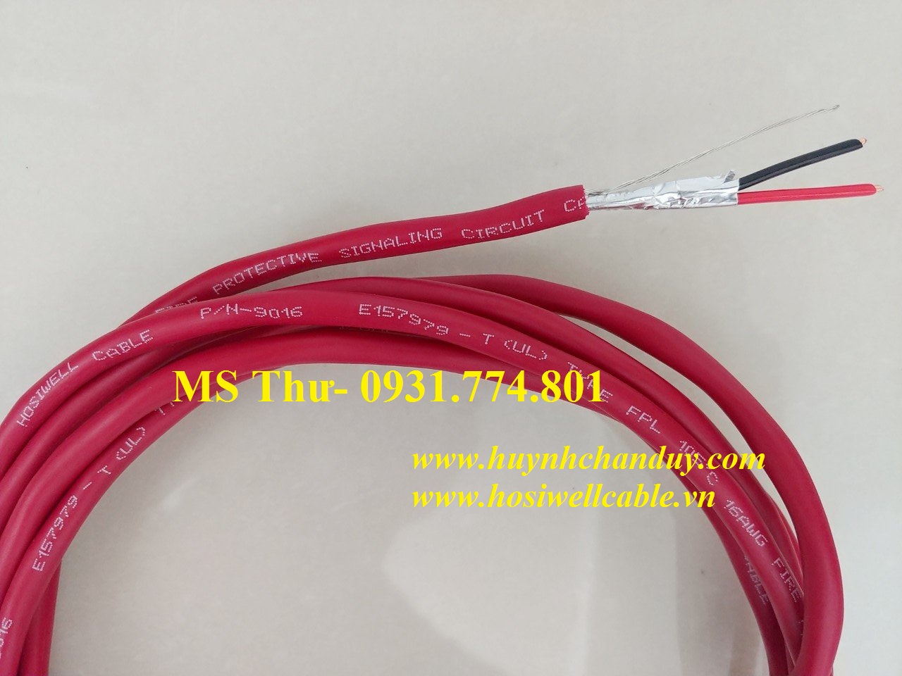 Cáp tín hiệu chống cháy 16AWG