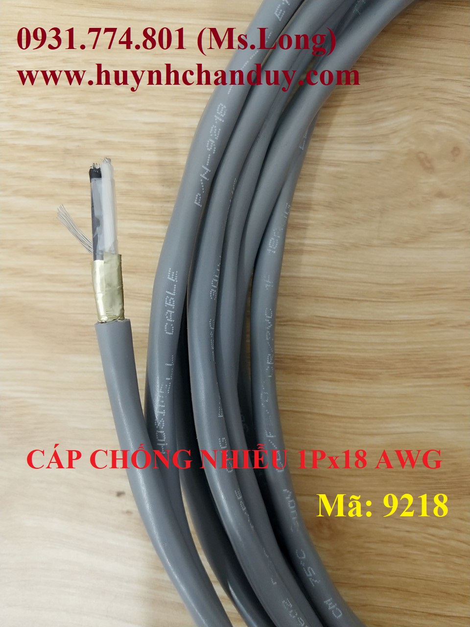 Cáp tín hiệu chống nhiễu Hosiwell 1Px18 AWG