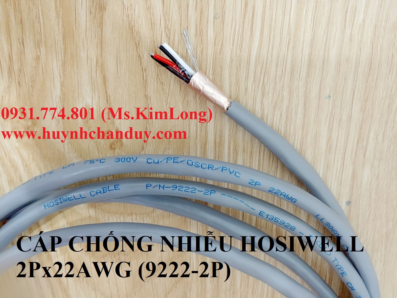 Cáp tín hiệu chống nhiễu Hosiwell 2 Px22AWG