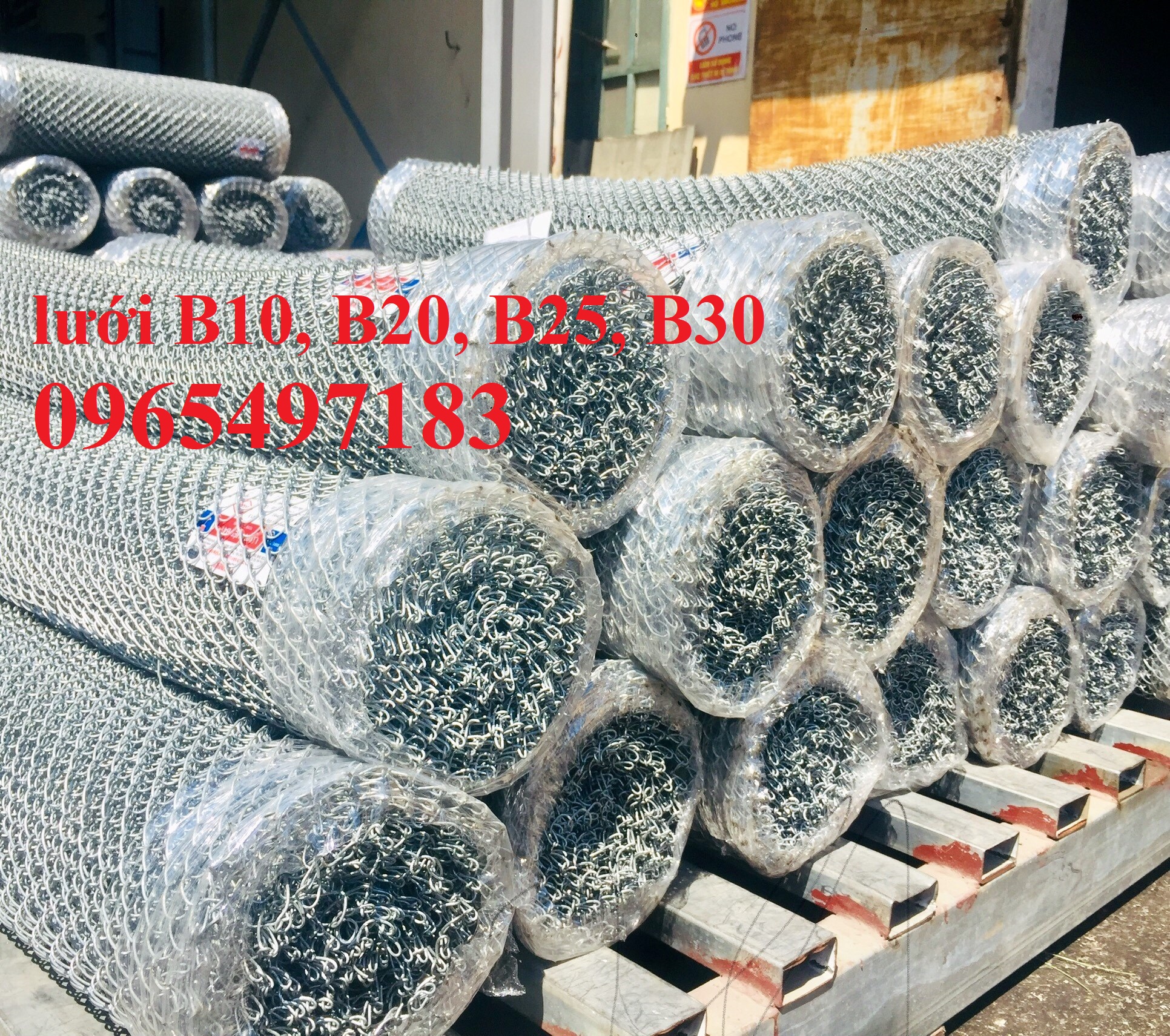 Lưới B10, B20 , B30 mạ kẽm khổ 1m, 1.2m có sắn tại Hà Nội