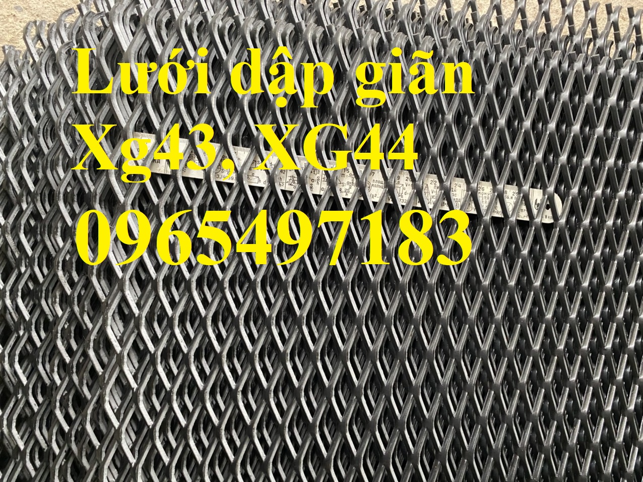 Lưới dập giãn XG43, XG44 dày 3ly, 4ly măt 22x50.8mm, lưới mắt cáo hình thoi dày 3ly, 4ly mắt 22x50.8