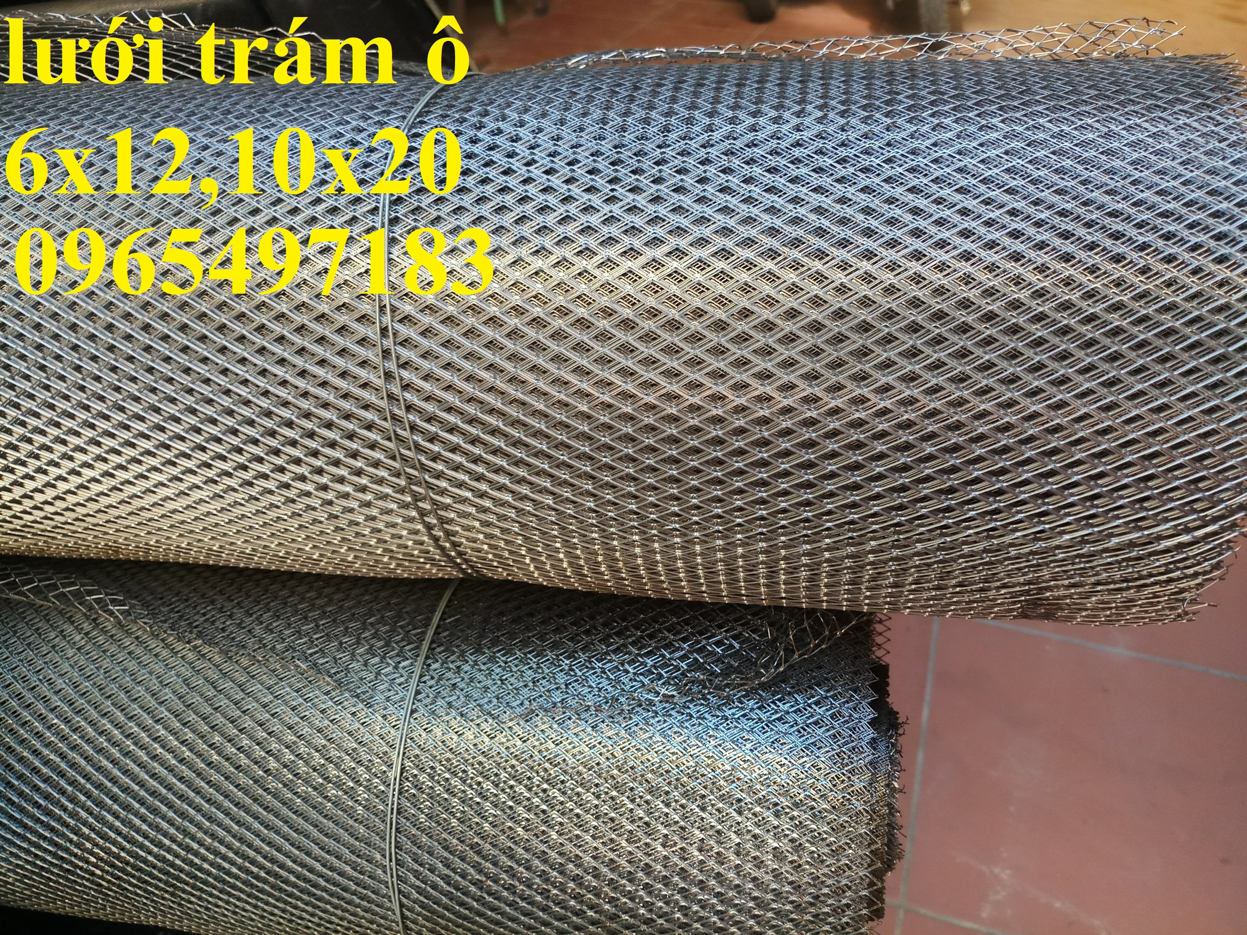 Lưới mắt cáo 6x12, 10x20 trát tường, lưới trám 6x12, 10x20 , lưới hình thoi trát tường chống nứt