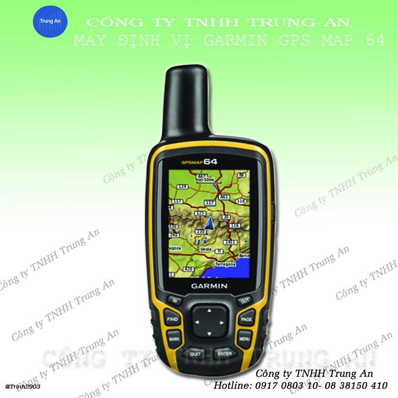 Máy định vị Garmin Map 64 dùng đo diện tích đất