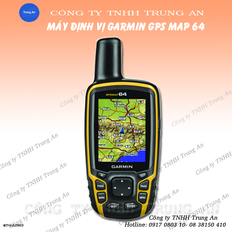 Máy GPS Garmin Map 64 đo diện tích đất cầm tay