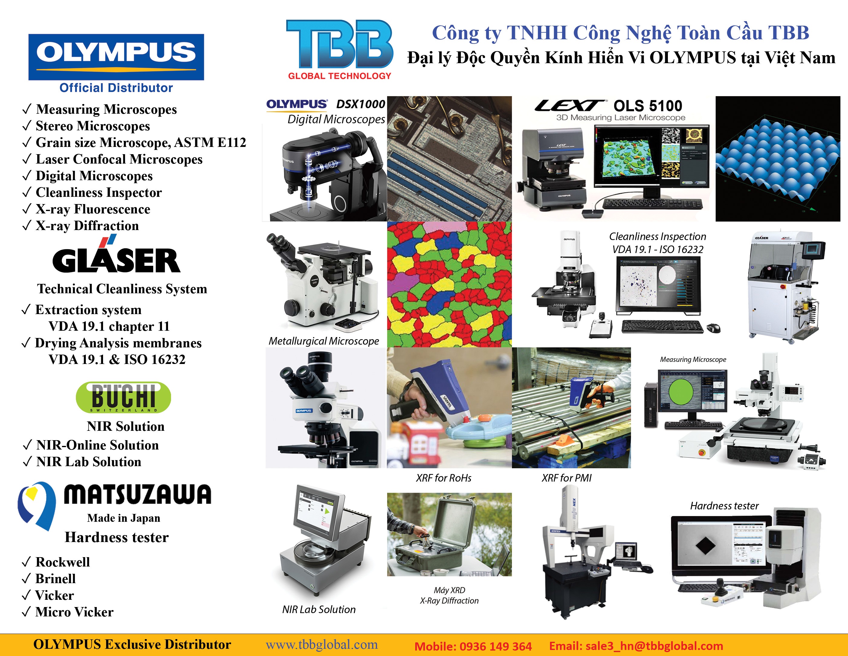 TBB Global - Nhà phân phối độc quyền kính hiển vi Olympus tại Việt Nam