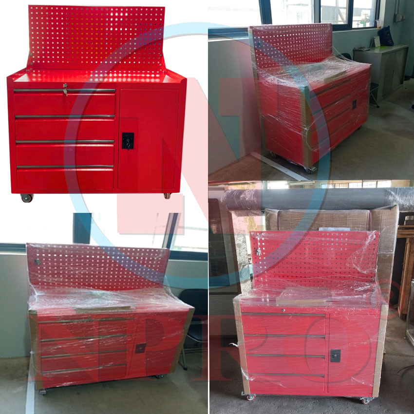 Tủ đồ nghề 4 ngăn 1 cánh, có bảng treo