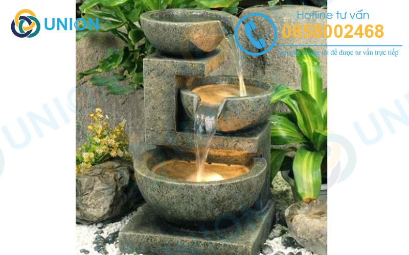 Xây dựng đài phun nước bằng đá đẹp