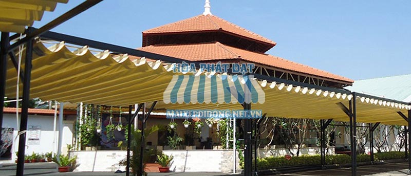 Mái xếp di động có gắn bộ điều khiên Smart