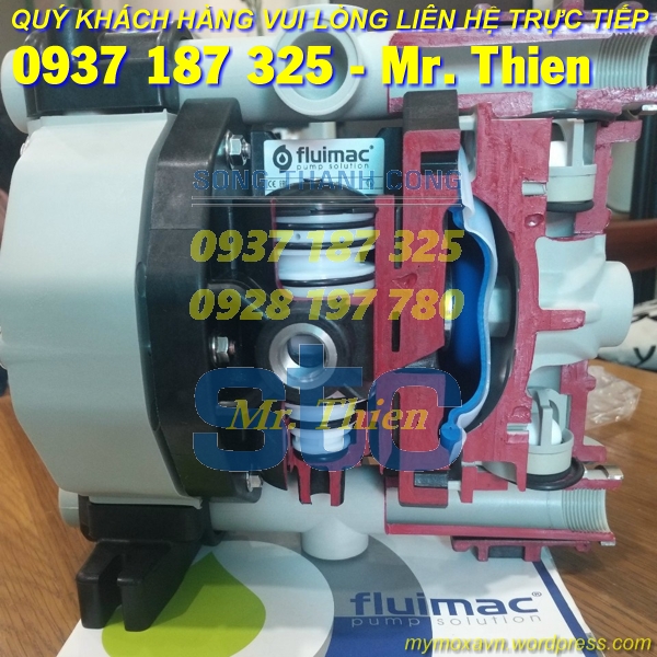 P55 – Diaphragm Pump – Bơm màng Fluimac Vietnam – Đai lí phan phối Fluimac tại Việt Nam