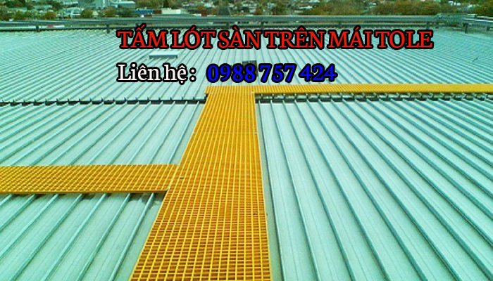 BÁN TẤM SÀN LÓT MÁI TOLE TRONG SOLAR BẰNG COMPOSITE