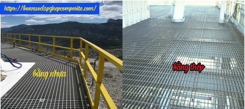 Tấm grating bằng nhựa composite và tấm grating bằng thép