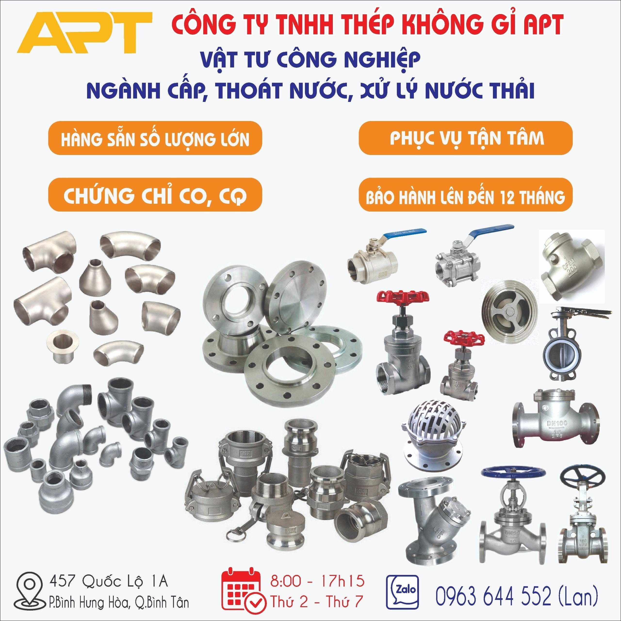 CTY THÉP KHÔNG GỈ APT