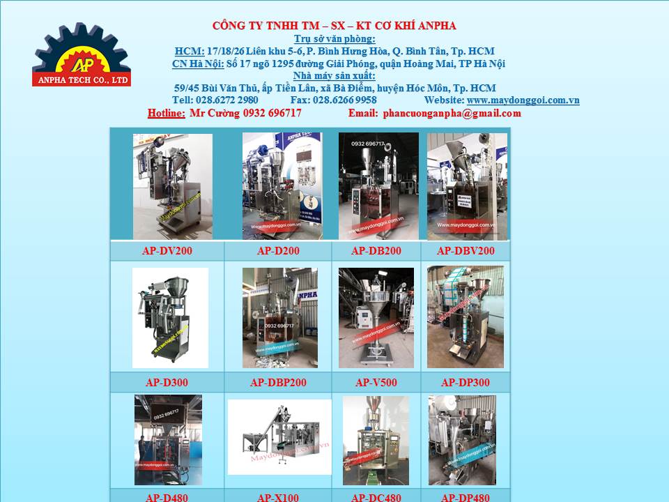 Công Ty TNHH Tm-SX-KT Cơ Khí ANPHA