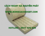 rockwool dạng cuộn có lưới dày 50mm bọc cách nhiệt bồn,ống,lò...