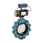 Butterfly valve - lug type - pneumatic actuator