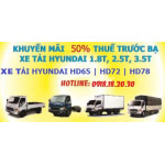 Khuyến mãi trước bạ xe tải hyundai năm 2014