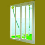 Cửa sổ mở trượt uPVC Happy Window