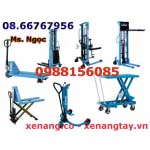 Xe nâng tay thấp, xe nâng tay cao, xe nâng di chuyển phuy, xe nâng bàn hàng Mỹ giá siêu rẻ