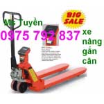 Giá gốc XE NÂNG TAY GẮN CÂN 2 tấn, 2.5t, 3 tấn Đài Loan, Eos-Đức, XE NÂNG TAY 2.5t, 3t, 5t (Ms Tuyền 0975 792 837)