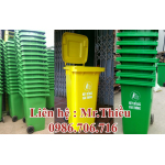 Thùng rác 120 lít, thùng rác 240 lít, thùng rác nhựa HDPE giá rẻ