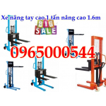 Xả bán xe nâng tay cao, xe nâng hàng lên cao giá tốt