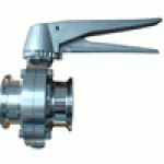 Sanitary butterfly valve