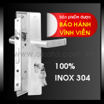 Khóa cửa, khóa tay gạt okata 100% inox 304