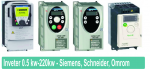 Inveter 0.5 kw-220kw - Siemens, Schneider, Omrom