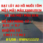 bạt lót hồ nuôi tôm