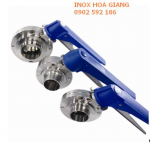 Van bướm inox 304, 304L, 316, 316L Tay kẹp Hoa Giang