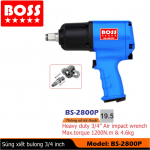 Súng vặn bulong 3/4inch BOSS BS-2800P