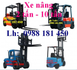 Xe nâng dầu (2-10) tấn,Xe nâng điện(1-3) tấn,Xe nâng cũ và mới