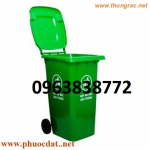 Thùng rác 120L nhập khẩu, thùng rác 120L nhựa HDPE