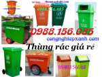 Cung cấp thùng rác nhựa, thùng rác công cộng, thùng rác hình thú 120l, 240l,660l giá rẻ các loại