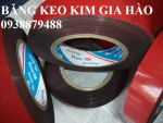 BĂNG KEO MOUSSE XỐP ĐEN MÀNG ĐỎ