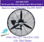 Quạt treo công nghiệp Super Win SPW-500TW dùng cho quán ăn, giá tốt tại đại lý quận 6