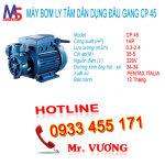 Máy bơm ly tâm dân dụng đầu gang pentax CP