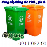 Thùng rác nhựa 120L, giá rẻ