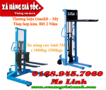 Xe nâng tay cao 1m6 1000kg 1500kg hiệu gamlift thanh lý gấp