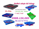 đại lí cung cấp pallet nhựa giá rẻ toàn quốc, lh 0988156085-Hậu