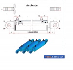 Xy Lanh Thủy Lực Việt Hà kiểu lắp khớp trụ