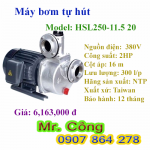 Máy bơm tự hút đầu nhôm NTP HSL250-11.5 20 2HP