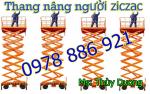 thang nâng người ziczac, thang nâng cắt kéo 300kg