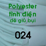 VẢI POLYESTER  TĨNH ĐIỆN DẼ GIỤ BỤI