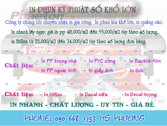 Thi công: dán PP, trang trí gian hàng, hội chợ, showroom. in PP 48,000/m2